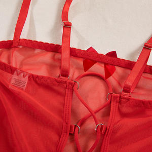 R1133A Femmes <span class=keywords><strong>Dos</strong></span> <span class=keywords><strong>Nu</strong></span> Bondage Body pour Robe de <span class=keywords><strong>Mariée</strong></span> Maille <span class=keywords><strong>Lingerie</strong></span> Transparente Sexy Chemise De Nuit Voir À Travers La <span class=keywords><strong>Lingerie</strong></span> - Product Image 4