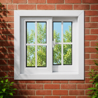 Fenêtres coulissantes modernes en PVC UPVC pour villa, appartement, balcon, hôtel, projet avec verre insonorisé