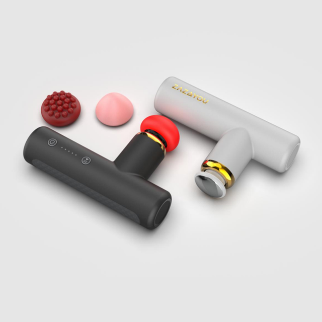 Portable Mini Relaxation Massage Gun Deep Tissue Vibration Massager with Heating Feature