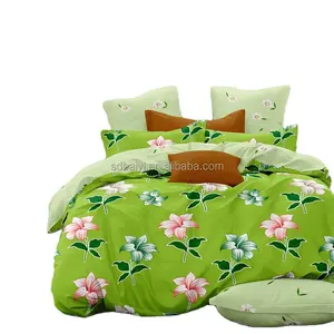 Wholesale textile fabric supplier sale disperse printed polyester bedsheet set fabric for home