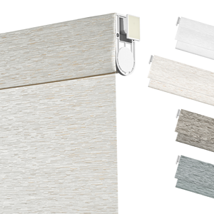 ستائر دوارة بدون حفر أو أدوات من ZHENPIN، ستائر نوافذ بدون حبال، قماش جاكار متناسق، للمنزل والمكتب وغرفة النوم - Product Image 1