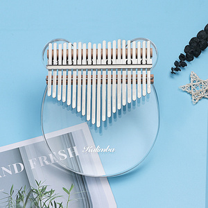 Piano à pouce en cristal 17 tons 21 tons Transparent <span class=keywords><strong>Petit</strong></span> Ours Piano à pouce Acrylique <span class=keywords><strong>Kalimba</strong></span> - Product Image 6