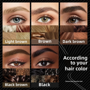 Lápiz de cejas líquido de secado rápido a prueba de agua profesional de etiqueta privada, bolígrafo de cejas de posicionamiento de doble extremo, Delgado, 2 puntas de horquilla, ojo mate - Product Image 6