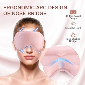 Masque de <span class=keywords><strong>sommeil</strong></span> 3D à rainures profondes avec conception de contour nasal haute - Product Image 5
