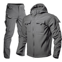 Ropa y Pantalones Impermeables y Cortavientos de Forro Polar Cálido para Invierno, de Color Sólido, Adecuados para Pescar