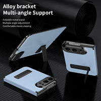 Étui pliable multicolore avec couverture magnétique, design amortissant, support, étui en cuir avec 170° de rotation °   Support pliable en métal pour iPhone 18 Duo