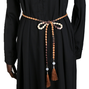 Pantalon de robe multifonctionnel pour femmes <span class=keywords><strong>ceinture</strong></span> de jupe de corde de taille <span class=keywords><strong>fine</strong></span> avec des accessoires de costume de gland ceintures en tissu - Product Image 5