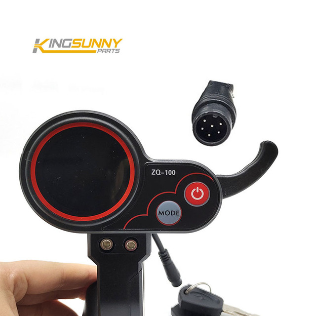 Electric Scooter Parts 6PIN LCD Display ZQ-100 Display with Lock Key for Kugoo Escooter Instrument Meter Replacement Accessories