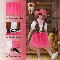 Costumes de danse jazz lyrique pour filles avec logo personnalisé, costumes de cow-boy pour enfants, ensemble de costumes de jeu de rôle unisexe pour enfants, polyester