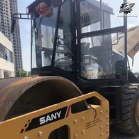 Compacteur vibrant à tambour unique Sany SSR220AC-8 d'occasion, 22 tonnes, compacteur chinois de taille moyenne, bien entretenu, livraison rapide