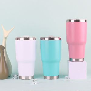 IStapromo Cadeaux – Gobelet isotherme de voyage en acier inoxydable à double paroi de 30 oz avec couvercle à paille et logo personnalisé - Product Image 5