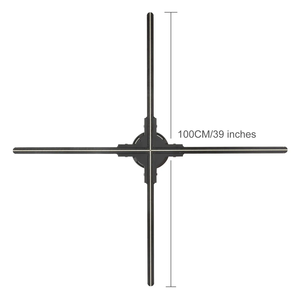 <span class=keywords><strong>Projecteur</strong></span> <span class=keywords><strong>holographique</strong></span> vidéo sur pied 3D de 100 cm, ventilateur <span class=keywords><strong>holographique</strong></span> 3D LED de grande taille pour <span class=keywords><strong>Halloween</strong></span>, boutique, bar - Product Image 2