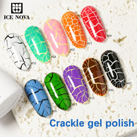 Esmalte de Uñas en Gel con Efecto Agrietado, Libre de HEMA y TPO, para Salón de Uñas