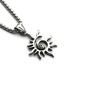 Collar con Colgante de Llama Solar Creativo, Estilo Punk Hip Hop Retro Hipster, para Hombre, de Acero Inoxidable, Joyería de Moda, Regalo - Product Image 2