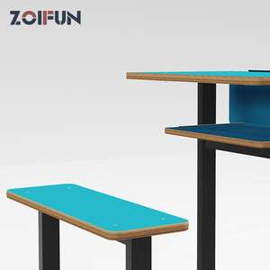 Meubles de classe <span class=keywords><strong>d</strong></span>'école primaire ZOIFUN, mobilier de classe <span class=keywords><strong>ancien</strong></span>, cadre métallique, <span class=keywords><strong>pupitre</strong></span> <span class=keywords><strong>d</strong></span>'école pour élèves avec banc - Product Image 5