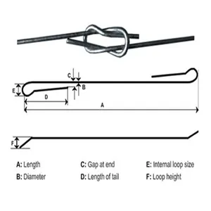 Quick Link Double Loop cotton bale tie wire 2mm-4mm