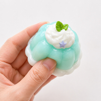 Jouet Squishy Personnalisé en Silicone Écologique, Forme de Dessert Kawaii, à Remontée Lente, Anti-Stress, Jouets à Presser Promotionnels