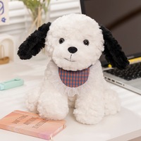 Dessin animé mignon réaliste Teddy Dog peluche jouet bavoir poupée interactive électronique pour enfants filles griffe Machine poupée