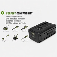 Batterie de remplacement Li-ion 82BD800 82BD500 82BD400 82BD250 82V pour outils d'extérieur sans fil Gre, fabrication OEM ODM personnalisée
