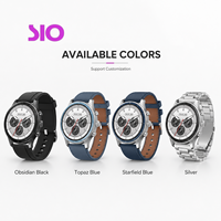 Montre connectée sport ronde 466x466 AMOLED 1,27 pouces, appels, batterie 350 mAh, alliage d'aluminium, logo personnalisé OEM ODM