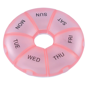 Hot bán 7 trường hợp Vòng Tủ <span class=keywords><strong>Pill</strong></span> Box PP mới lạ <span class=keywords><strong>Pill</strong></span> hộp dễ thương <span class=keywords><strong>Pill</strong></span> Box cho 7 ngày - Product Image 4