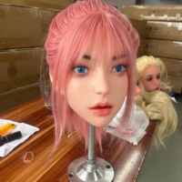 Tête de mannequin en silicone IA 2026 avec mandibule mobile pour greffe de cheveux, modèle intelligent tactique pour différentes formes de visage, défilé de mode