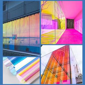 Color Changing Self-Adhesive Dichroic <b>Film</b> for Office Building Glass <b>Windows</b>-Solar Protection Heat Insulation UV Cut Waterproof - Product Image 3