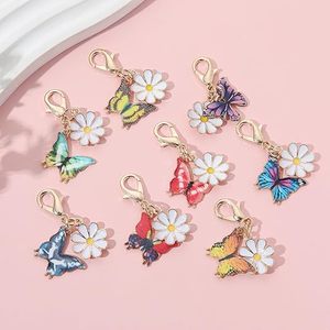 Set de Dijes de Mariposa y Flor de Margarita de Varios Estilos con Cierre de Langosta, Llavero de Mariposa para Mochila, Collar, Pulsera, Fabricación de Joyas - Product Image 5