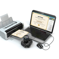 Certificat de récompense de sécurité anti-contrefaçon personnalisé Certificat de fin d'études en papier kraft de conception libre
