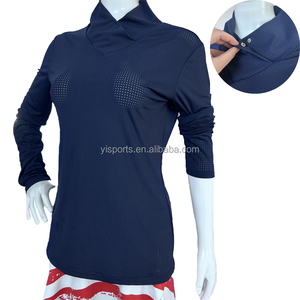 <span class=keywords><strong>Maglia</strong></span> da Equitazione a Maniche Lunghe per <span class=keywords><strong>Donna</strong></span>, in Nylon Spandex Altamente Elastico, con Scollo a V e Traspirante - Product Image 5