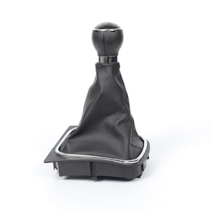 Leather <b>Shift</b> <b>Knob</b> Dust Cover 5 6 Speed For Volkswagen Golf 6 Jetta Manual Transmission - Product Image 3