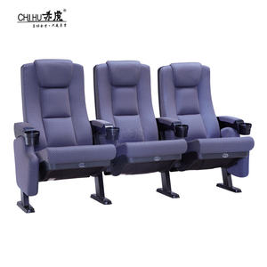 IMAX 시네마 홀 접이식 극장 의자 패브릭 좌석 영화관 좌석 VIP 접이식 시네마 의자 플라스틱 컵 홀더 포함 - Product Image 1