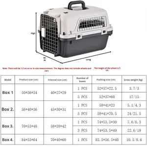 Cage de transport portable pour animaux de compagnie, multi-styles, détachable, pour l'extérieur, avec poignée télescopique rétractable et roues lisses - Product Image 2