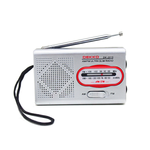 <span class=keywords><strong>Radio</strong></span> <span class=keywords><strong>Internet</strong></span> DEKKO Pocket Portable Mini 2 Bandes AM/FM avec Haut-parleur Intégré Lampe Torche 2 Piles AA Design Classique - Product Image 2