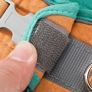 Harns piccolo cane e cucciolo Pet imbracatura con striscia riflettente floreale traspirante gattino cinturino nastro decorato per gatti - Product Image 5