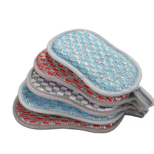 Nouveau produit : Éponge de nettoyage de cuisine <span class=keywords><strong>double</strong></span> <span class=keywords><strong>face</strong></span> à <span class=keywords><strong>double</strong></span> effet en mousse haute densité en forme de 8, éponge à bords compressés - Product Image 6