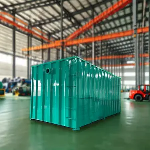 Sistema de reciclaje de plantas de tratamiento de aguas residuales en contenedores para aguas residuales de restaurante de granja industrial MBBR