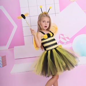 Disfraz de Abejita para Niña, Falda Tutú de Princesa, Conjunto de Vestido para Halloween, Carnaval, Fiesta de Cumpleaños, Actuación, AL053-W - Product Image 4