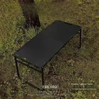 Table de camping pliante à ouverture automatique hydraulique |   Meubles d'extérieur tactiques légers et portables pour pique-nique, barbecue, voyage, en fer