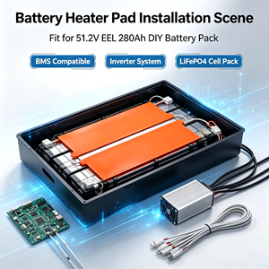 580x170mm silicone Heating pad 130W Battery <b>Blanket</b> for 48V battery pack 16S 280Ah or 314Ah DIY JK BMS Battery <b>Box</b> - Product Image 6