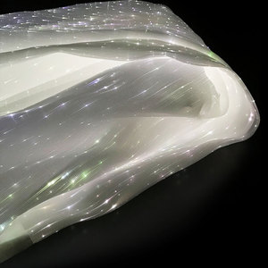 RSPOF Moda <span class=keywords><strong>Textiles</strong></span> <span class=keywords><strong>para</strong></span> el hogar Tela de fibra óptica unisex Luz LED luminosa <span class=keywords><strong>para</strong></span> diferentes propósitos - Product Image 2
