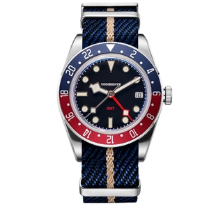OEM fabbrica vendita calda GMT <span class=keywords><strong>orologi</strong></span> 316L acciaio inossidabile di lusso di lusso immersioni luminose 50M uomini <span class=keywords><strong>orologi</strong></span> da movimento al quarzo - Product Image 6