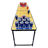 Table de ping-pong pliable d'intérieur personnalisable avec la caractéristique de pliage extérieur