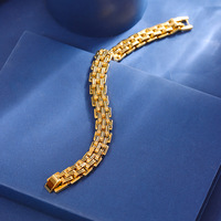 Bracelet en Acier Titane pour Hommes, Vente en Gros, Acier Inoxydable, Hip Hop, Streetwear, Tendance, Minimaliste, Bijoux et Accessoires de Mode