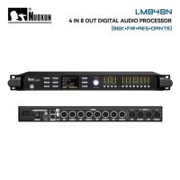 Nuoxun LM848N Sistema de Gestión de Altavoces Dante FIR Profesional Completo, Montable en Rack, Conectividad Inalámbrica/Alámbrica, Metálico