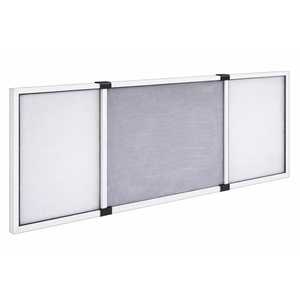 Mosquitera Extensible de Aluminio 50x70cm con Marco Gris para Ventanas y Balcones, Protección Contra Insectos - Product Image 1