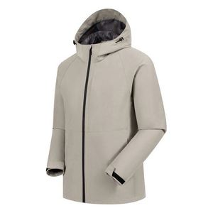 Design Waterproof <b>Jacket</b> with Reflective Stripe Hooded Windbreaker Welded Seams for Outdoor Rainwear <b>Jacket</b> - Product Image 2