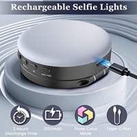 Dışbükey Aynalı Manyetik Selfie Dolgu Işığı Katlanabilir Uzatılabilir Video Işığı Mini ABS Malzeme Magsafe Telefonlarla Uyumlu