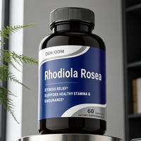 Capsules de Rhodiola Rosea Marque Blanche – Supplément Adaptogène à base de Rosavines et Salidroside pour la Concentration et la Clarté – Qualité Alimentaire Végétalienne pour Adultes – 60 Gélules