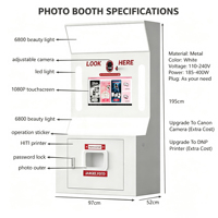 Mesin Photo Booth Pesta Kustom Populer untuk Acara Pesta dengan Printer / Mesin Penjual Otomatis